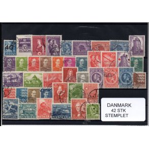 Danmark Samling - 42 Stk. Stemplet