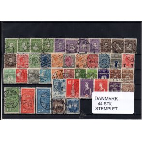 Danmark Samling - 44 Stk. Stemplet