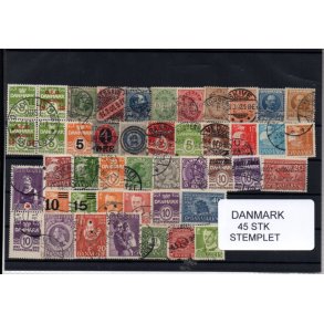 Danmark Samling - 45 Stk. Stemplet