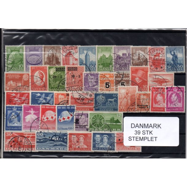 Danmark Samling - 39 Stk. Stemplet