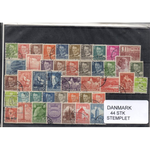 Danmark Samling - 44 Stk. Stemplet