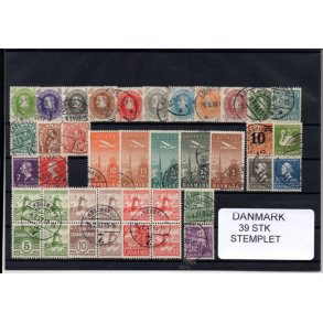 Danmark Samling - 39 Stk. Stemplet