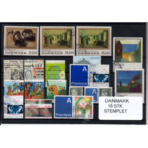 Danmark Samling - 18 Stk. Stemplet