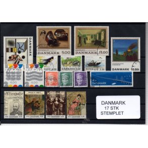 Danmark Samling - 17 Stk. Stemplet