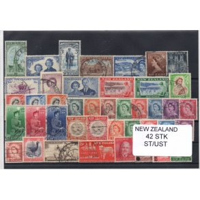 New Zealand Samling - 42 Stk. Stemplet/ Ustemplet