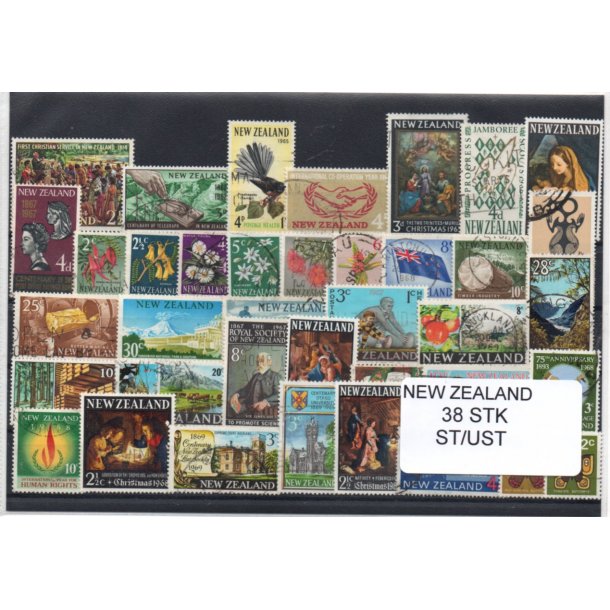 New Zealand Samling - 38 Stk. Stemplet/ Ustemplet