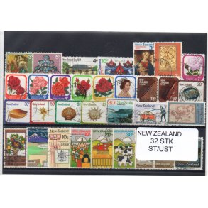 New Zealand Samling - 32 Stk. Stemplet/ Ustemplet