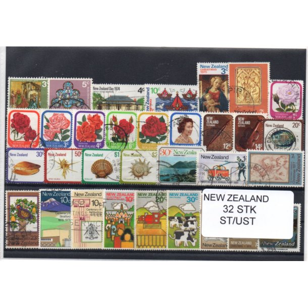 New Zealand Samling - 32 Stk. Stemplet/ Ustemplet