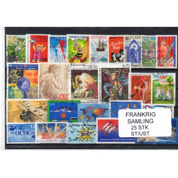 Frankrig Samling - 25 Stk. Ubrugt