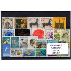 Frankrig Samling - 24 Stk. Ubrugt