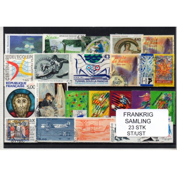 Frankrig Samling - 23 Stk. Ubrugt