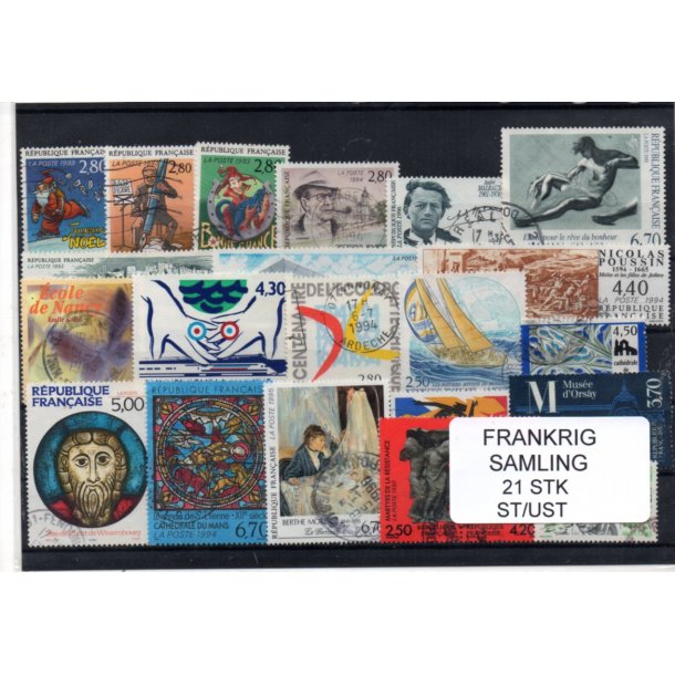 Frankrig Samling - 21 Stk. Ubrugt