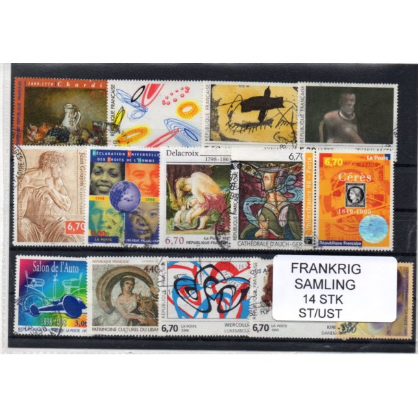 Frankrig Samling - 14 Stk. Ubrugt