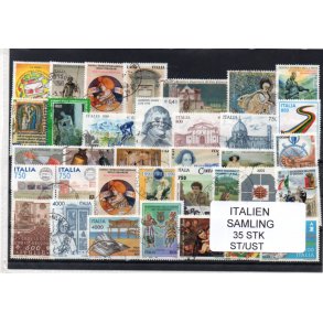 Italien Samling - 35 Stk. Stemplet/Ustemplet