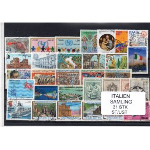 Italien Samling - 31 Stk. Stemplet/Ustemplet
