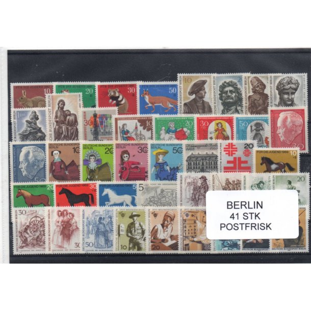 Berlin Samling - 41 Stk. Forskellige Postfrisk