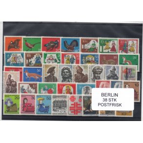 Berlin Samling - 38 Stk. Forskellige Postfrisk