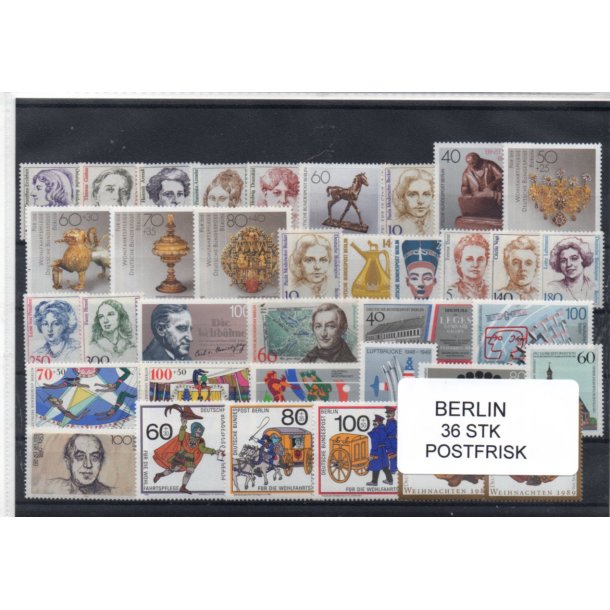 Berlin Samling - 36 Stk. Forskellige Postfrisk