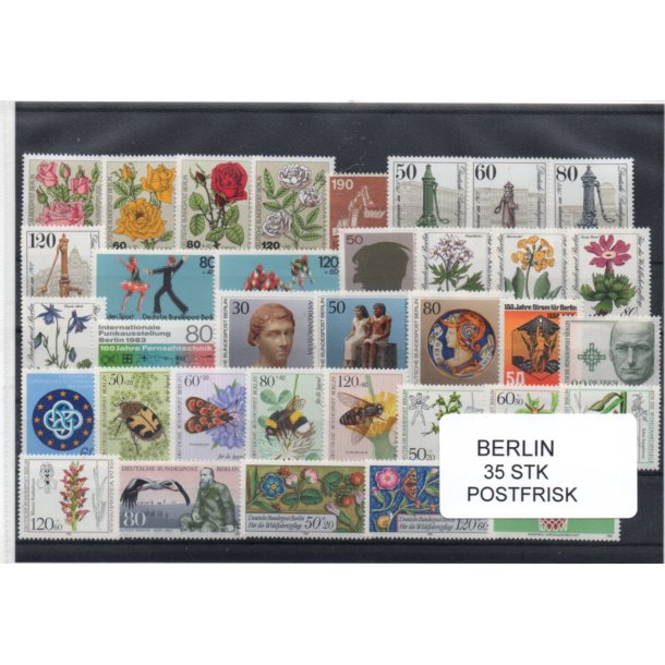 Berlin Samling - 35 Stk. Forskellige Postfrisk