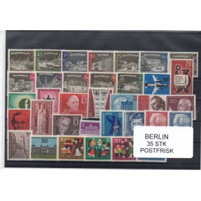 Berlin Samling - 35 Stk. Forskellige Postfrisk