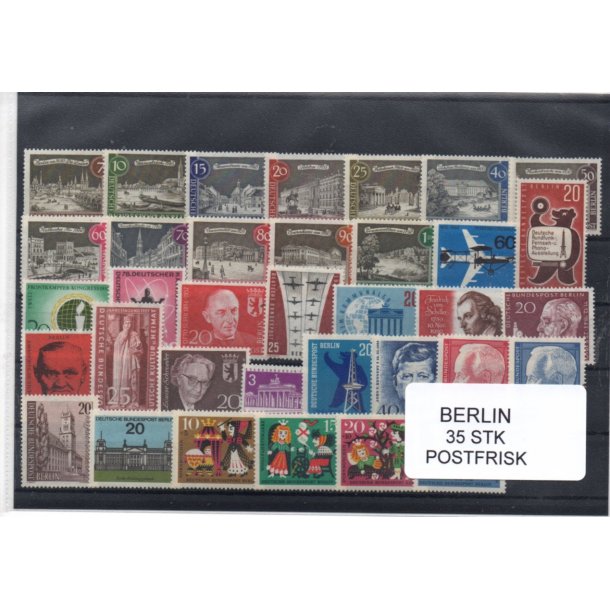 Berlin Samling - 35 Stk. Forskellige Postfrisk
