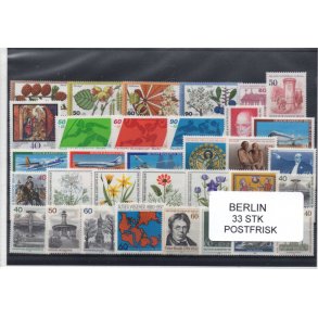 Berlin Samling - 33 Stk. Forskellige Postfrisk