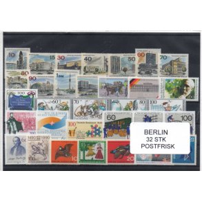 Berlin Samling - 32 Stk. Forskellige Postfrisk