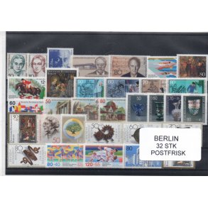 Berlin Samling - 32 Stk. Forskellige Postfrisk