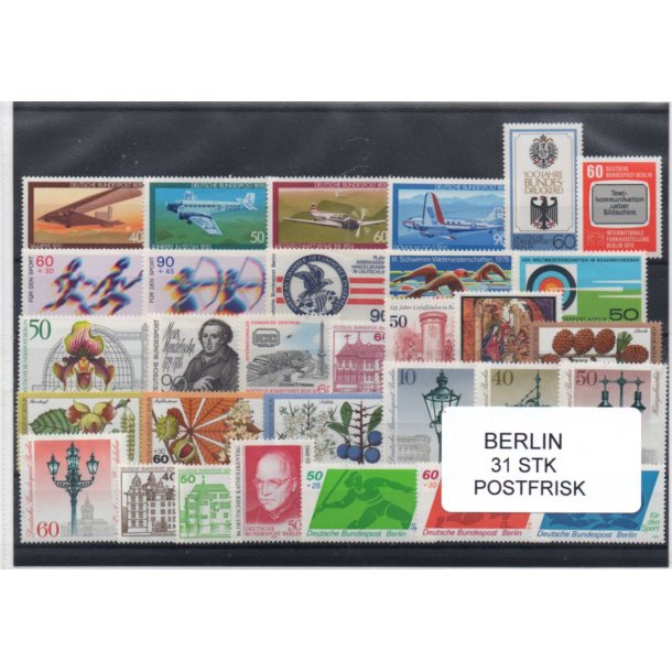 Berlin Samling - 31 Stk. Forskellige Postfrisk