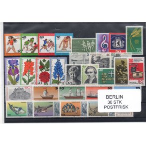 Berlin Samling - 30 Stk. Forskellige Postfrisk