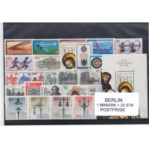 Berlin Samling - 1 Miniark + 25 Stk. Forskellige Postfrisk