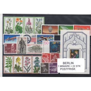 Berlin Samling - 1 Miniark + 22 Stk. Forskellige Postfrisk