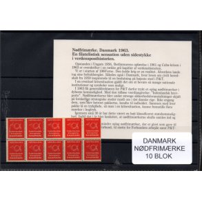 Danmark  - Ndfrimrker - 10 Blok Postfrisk - Strste Mulighed !