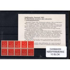 Danmark  - Ndfrimrker - 10 Blok Postfrisk - Strste Mulighed !