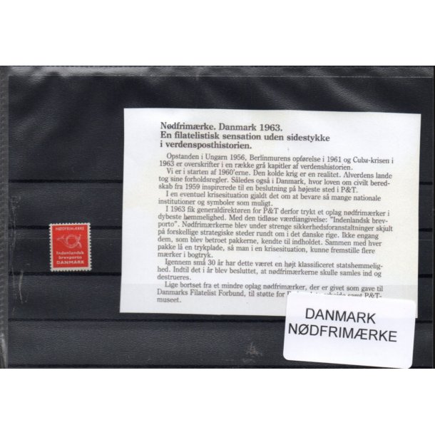 Danmark  - Ndfrimrker - 1 Stk. Postfrisk