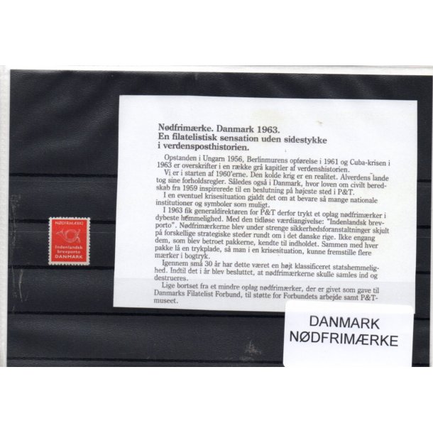 Danmark  - Ndfrimrker - 1 Stk. Postfrisk