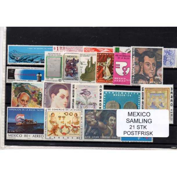 Mexico Samling - 21 Stk Postfrisk