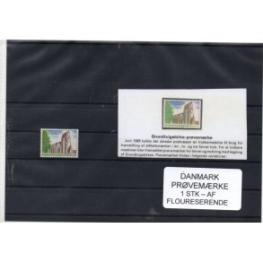 Danmark  - Prvemrke - 1 Stk. Floureserende -  Postfrisk