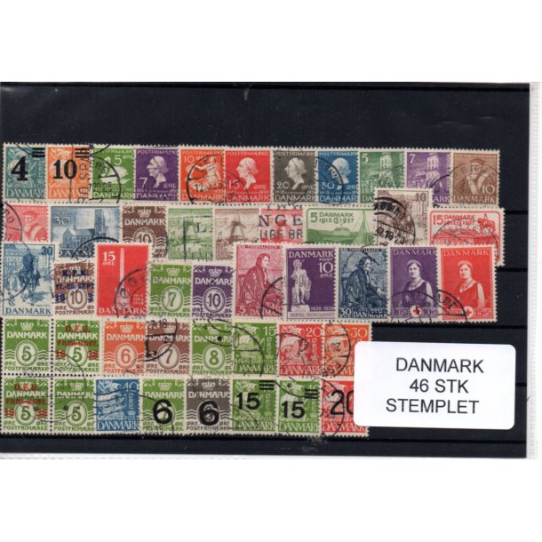 Danmark Samling - 46 Stk. Stemplet