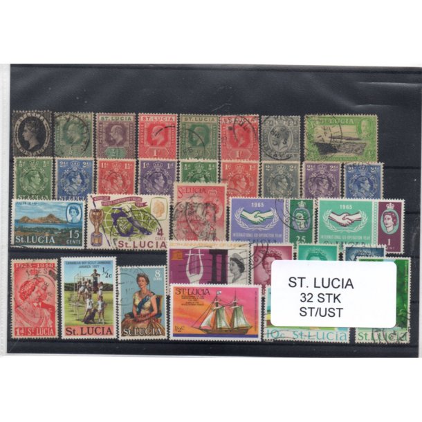 St. Lucia Samling - 32 Stk. Stemplet/Ustemplet