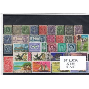 St. Lucia Samling - 32 Stk. Stemplet/Ustemplet