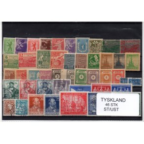 Tysklande Omrder - 46 Stk. Stemplet/Ustemplet