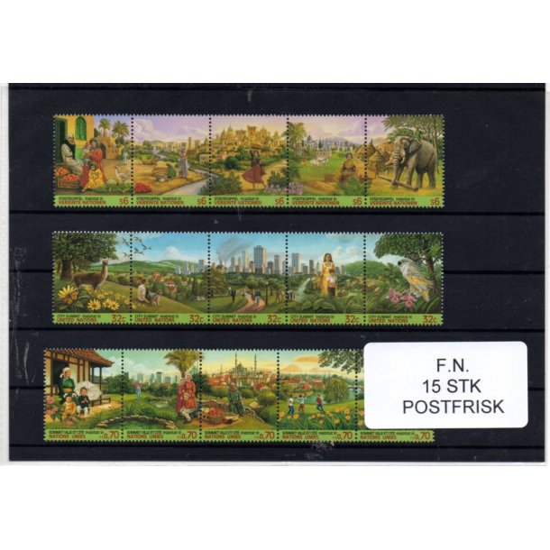 F.N. Samling - 15 Stk. forskellige Postfrisk