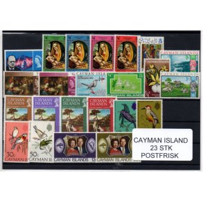 Cayman Island Samling - 23 Stk. Postfrisk
