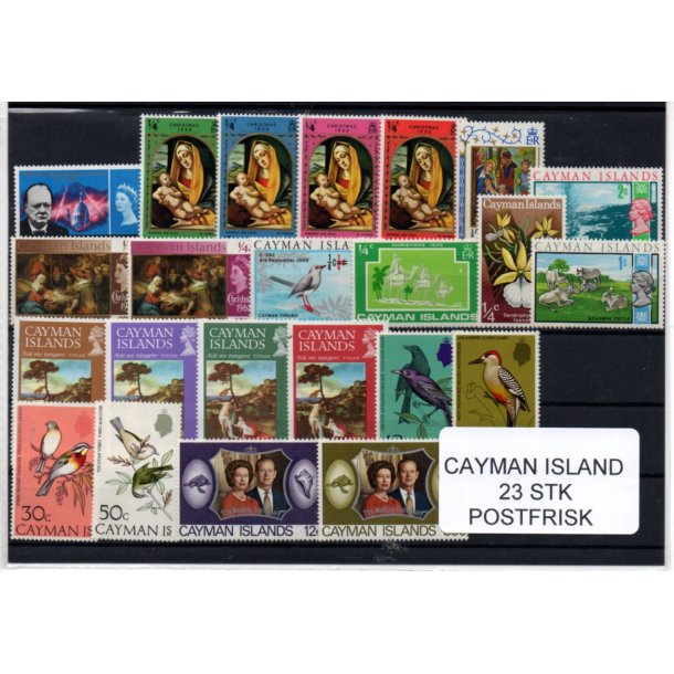 Cayman Island Samling - 23 Stk. Postfrisk