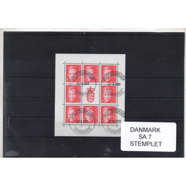 Danmark - Smark  SA 7 - Stemplet