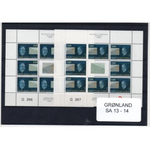 Grnland - Sm Ark 13 - 14 - Postfrisk