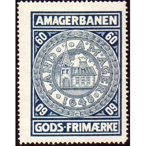 Amagerbanen - Gods Frimrke - 60 re - Ubrugt