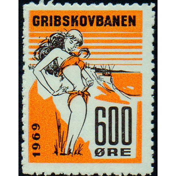 Gribskovbanen - 1969 - Gods Frimrke - 700 re - Ustemplet