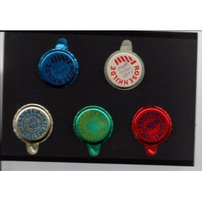 Mlkekapsler 5 stk forskellige  Orginale kapsler til hvide Mlkeflasker